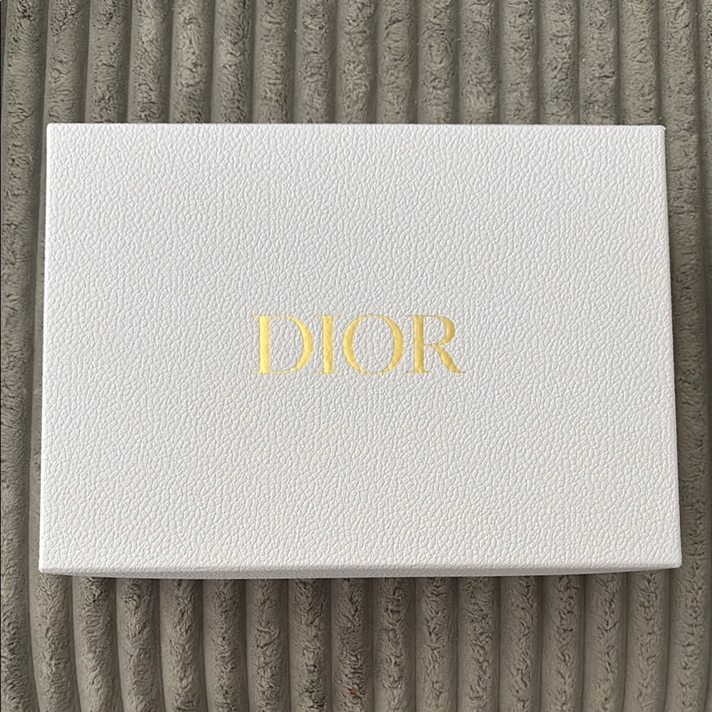Dior Textured White Box with Gold Logo